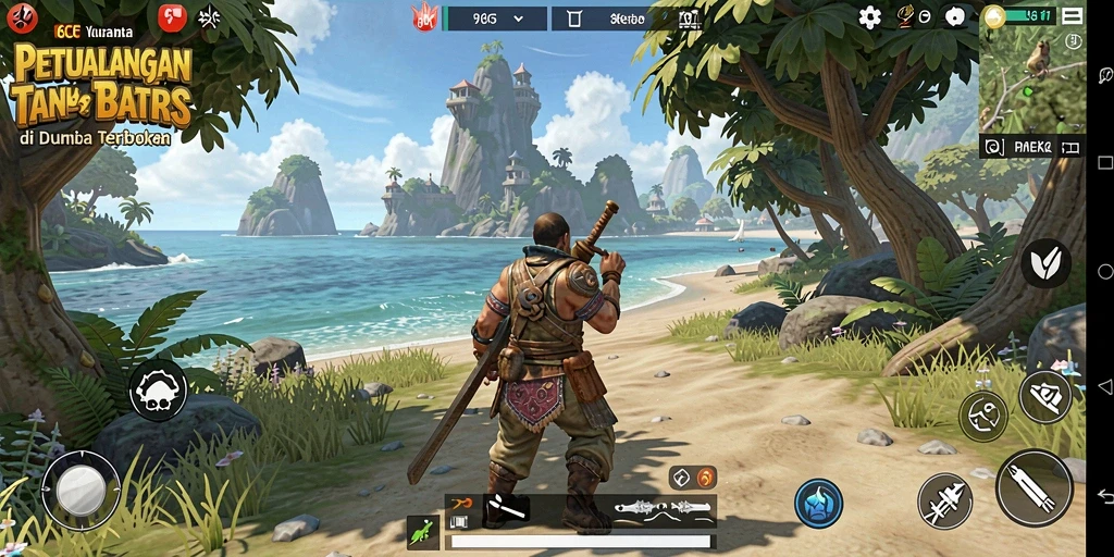 Tangkapan layar gameplay 6CF menampilkan eksplorasi dunia terbuka yang memukau.