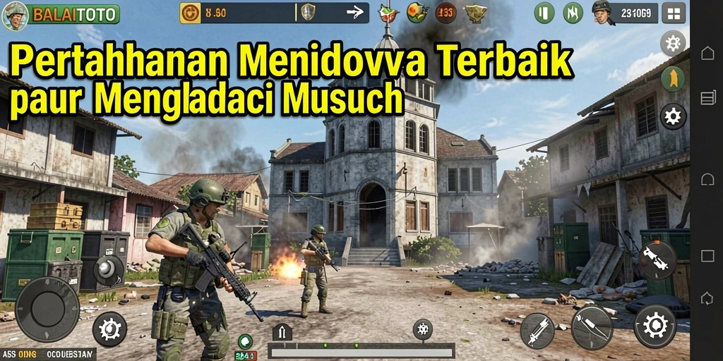 Tampilan gameplay BALAITOTO dengan strategi menara yang mendebarkan.