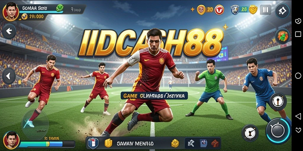 Tampilan gameplay menarik dari IDCASH88 dalam aksi olahraga.