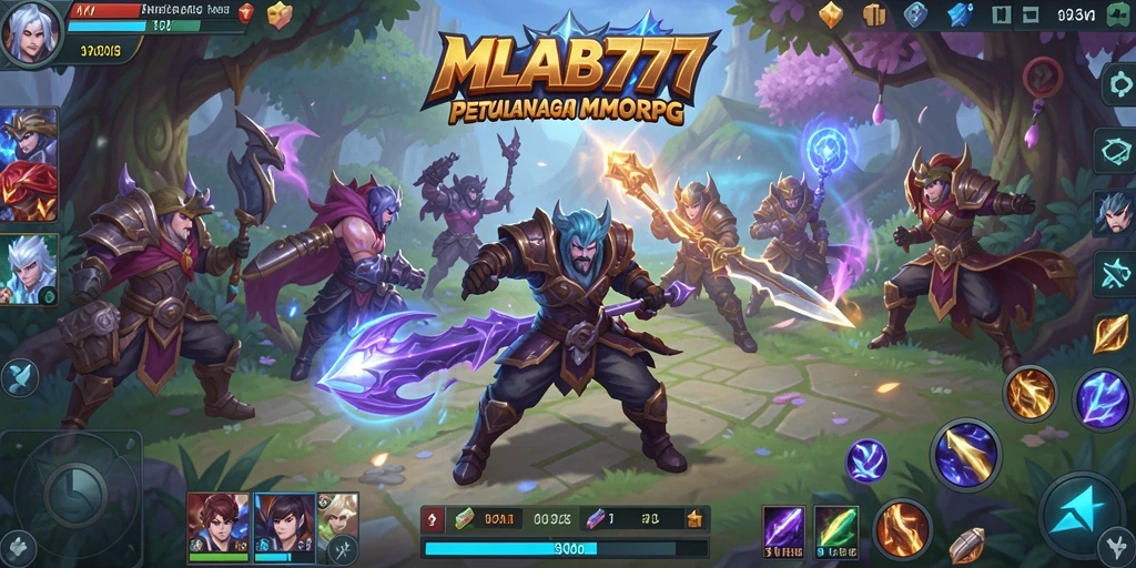 Screenshot utama MLBB777 dengan gameplay seru di dunia MMORPG.