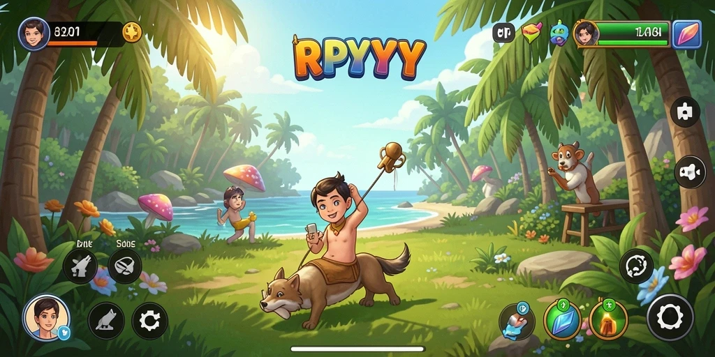 Screenshot menunjukkan penggambaran gameplay yang seru dan menghibur.